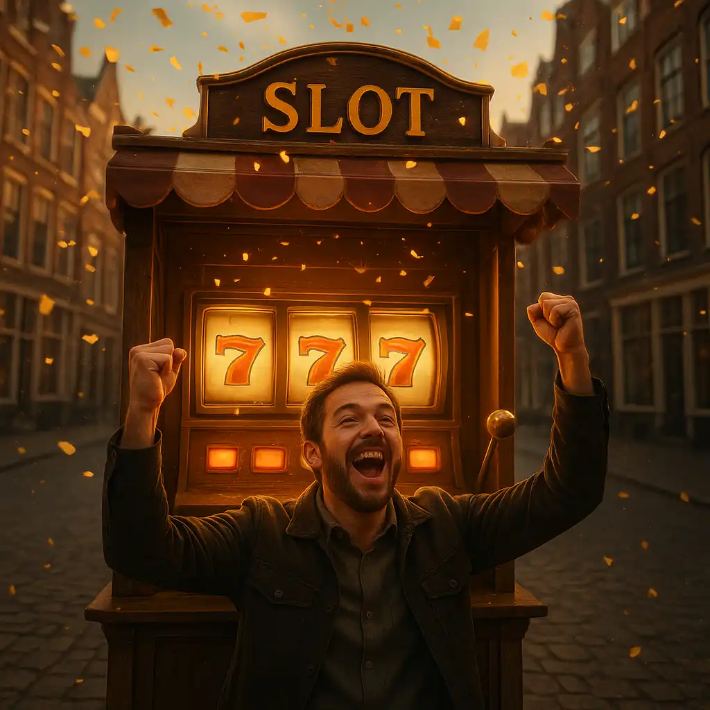 Speler geniet van gokkasten met bonusgeld op JamSlots